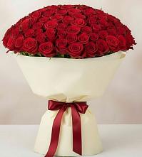 Букет 101 Красная роза Милано в Вырице