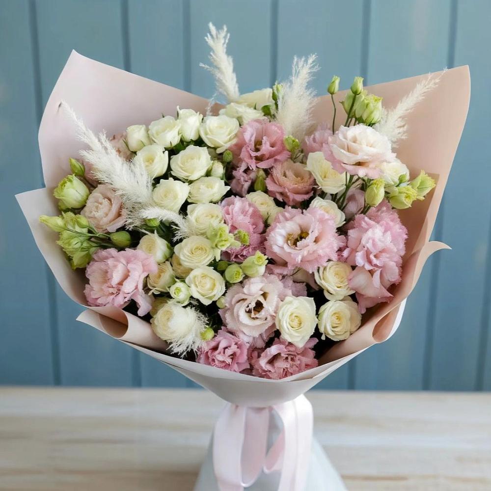 Букет цветов из: Альстромерии и Розы в Вырице