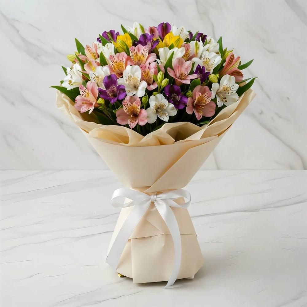 Букет цветов из: Альстромерии в Вырице