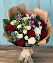 Букет цветов из:  Розы и Альстромерии в Вырице