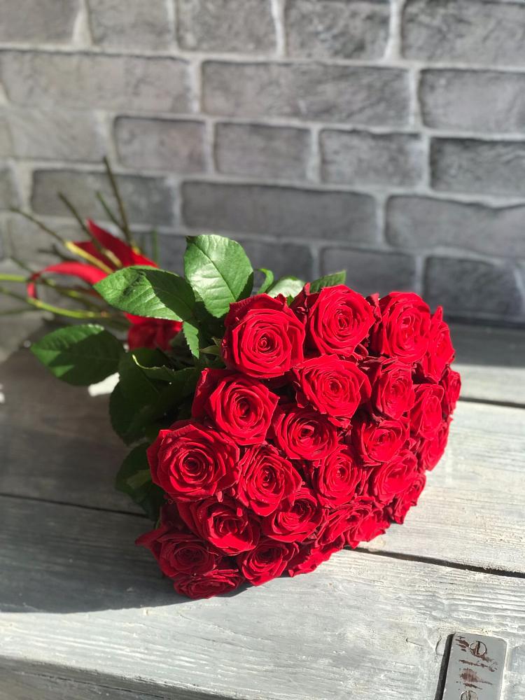 Букет Красные розы Фридом в Вырице