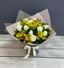 Букет цветов из:  Орхидеи и Розы в Вырице