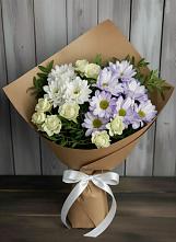 Букет цветов из:  Хризантемы и Розы в Вырице