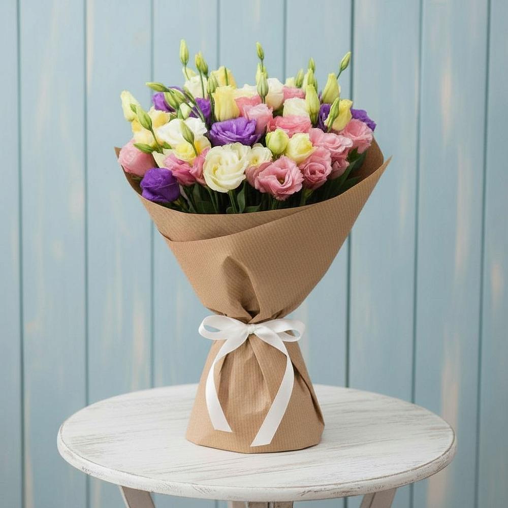 Букет цветов из: Лизиантусы в Вырице