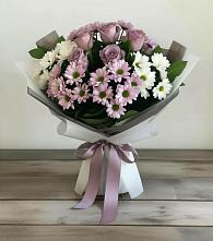 Букет цветов из:  Хризантемы и Розы в Вырице
