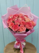 Букет 15 Розовых роз Равель в Вырице