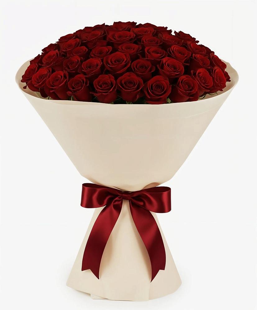 Букет 101 Бордовая роза Блэк Бакарра в Вырице