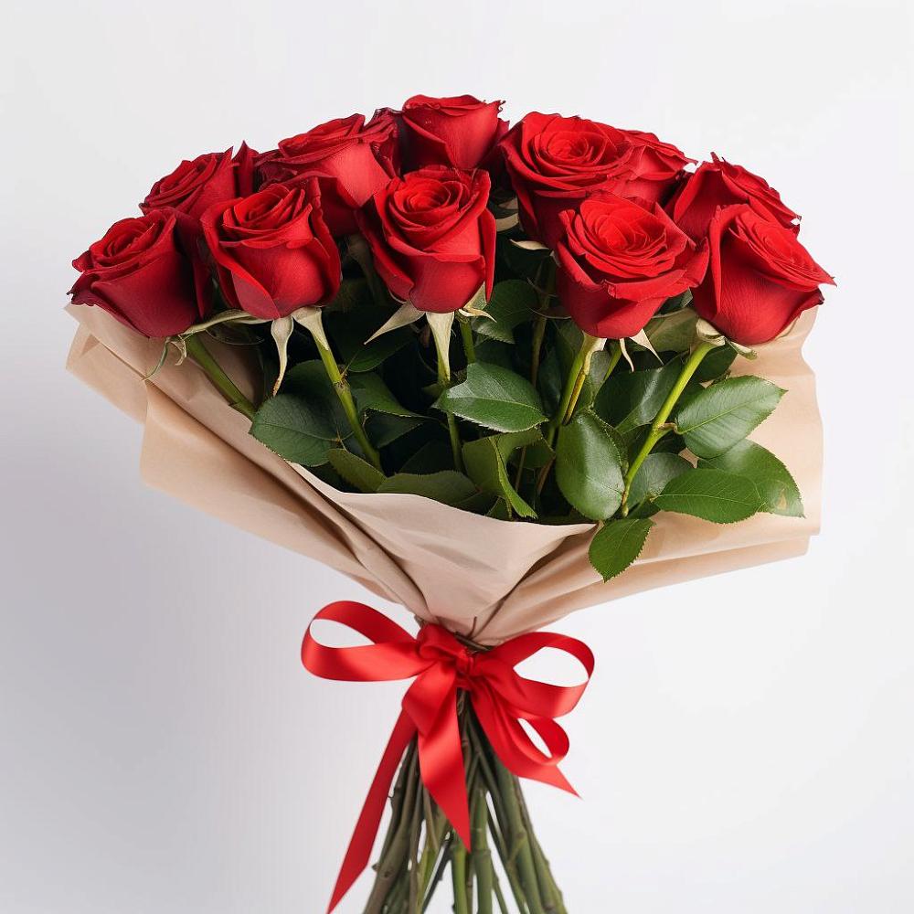 Букет 11 Красных роз Эдлесс Лав в Вырице