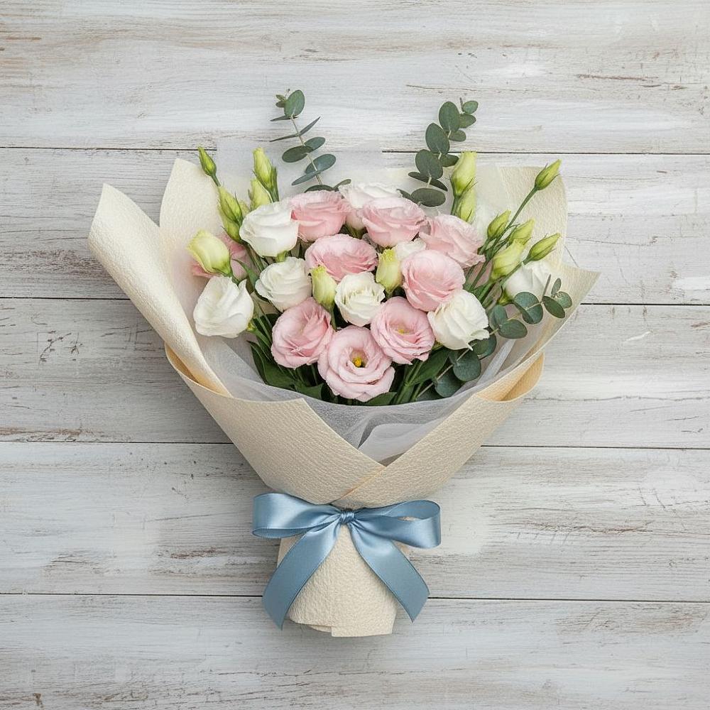 Букет цветов из: Лизиантусы в Вырице